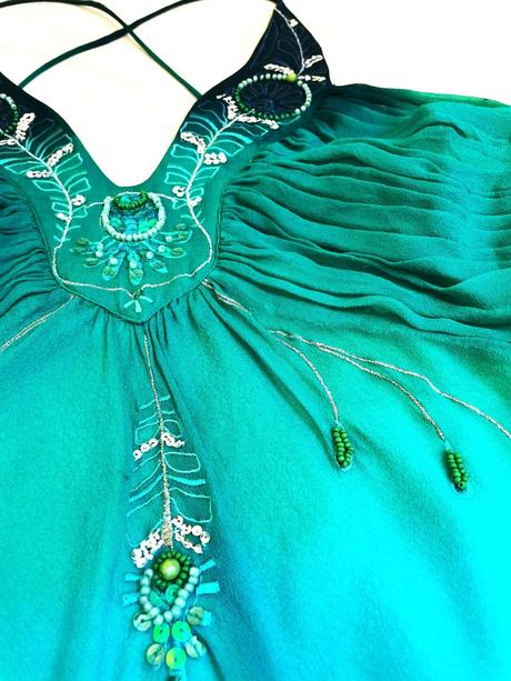 Smaragdový top fairycore, 40