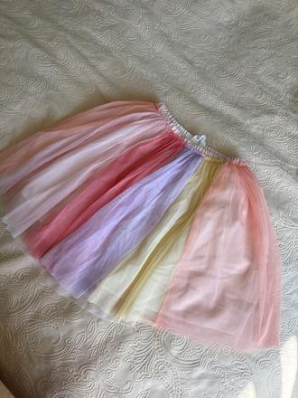 Tutu sukňa duhova, h&m,140