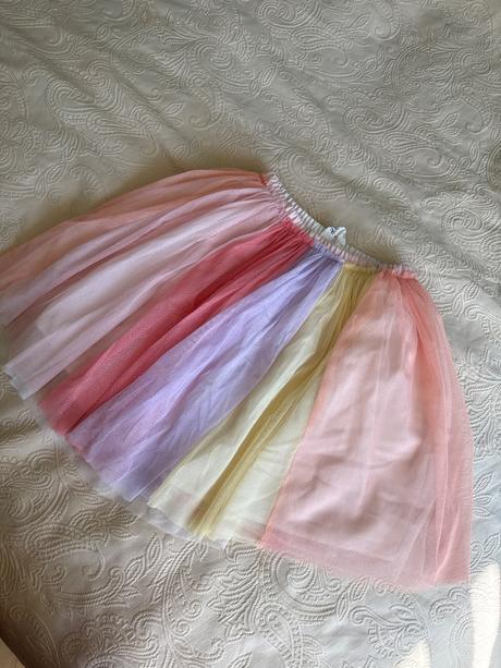 Tutu sukňa duhova, h&m,140