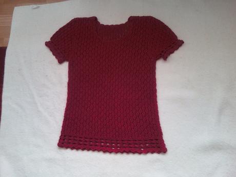 Ručne pletená blúzka, s