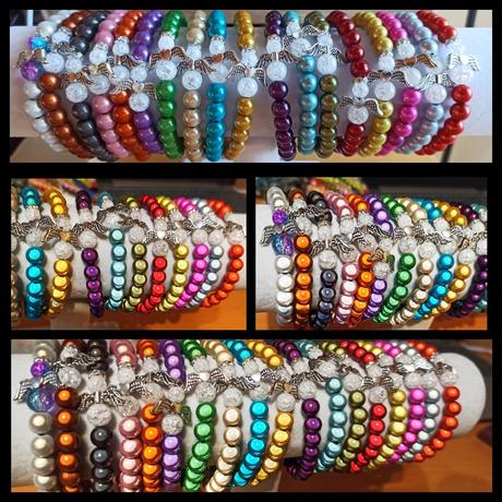 Náramok + anjelik na kľúčenku alebo symple náramok,