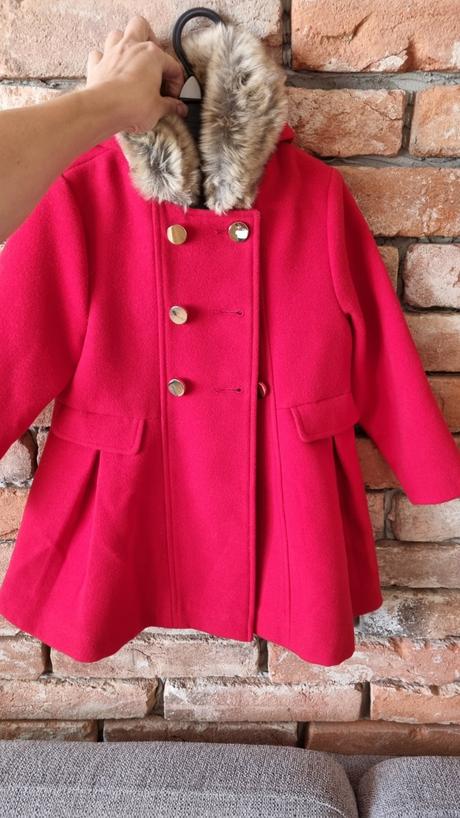 Dievčenský kabát velk.104, f&f,104