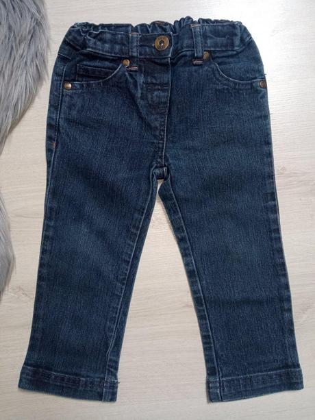 Dievčenské tmavomodré rifle f&f, veľk.1 1/2-2 r., f&f,86