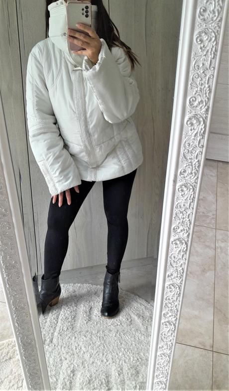 Zimná vetrovka s veľkým golierom-xl, xl