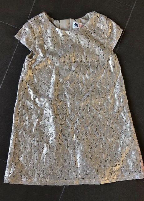 Čipkované šaty, h&m,98