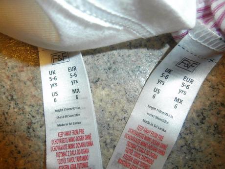 Súprava tielko a nohavičky na 4-5 rokov, f&f,110