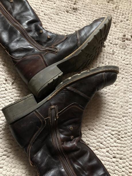 Čižmy celokožené zateplené, 39