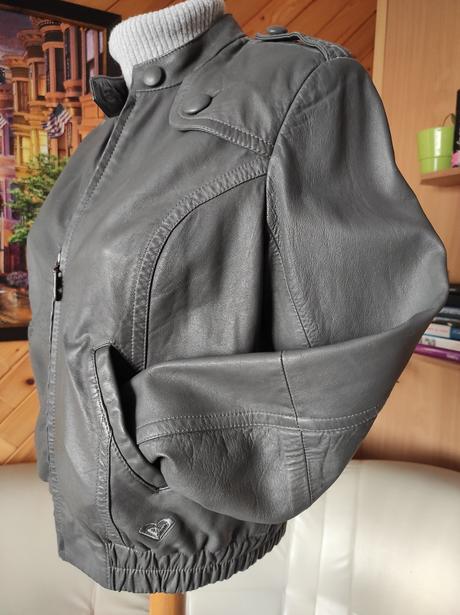 Kožená bunda roxy, veľ. s-m, roxy,m