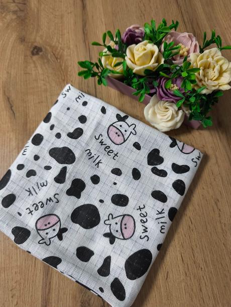 23- bavlnená plienka kravička, 