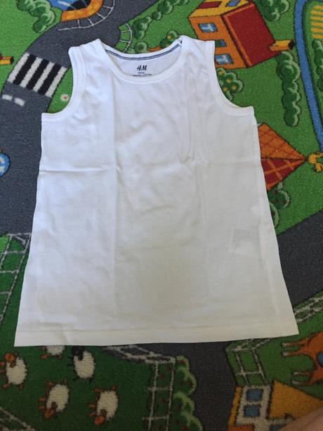 Biele tielko, h&m,110