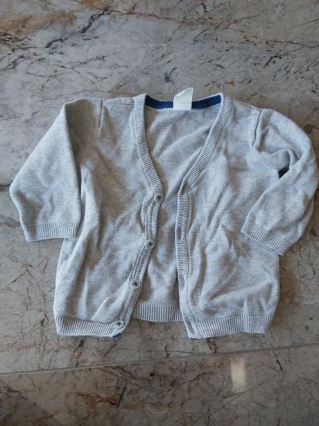 Sivy svetrik, h&m,74