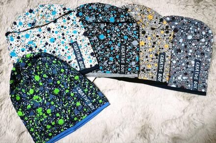 Detské bavlnené frajerské čiapočky, 86 - 158