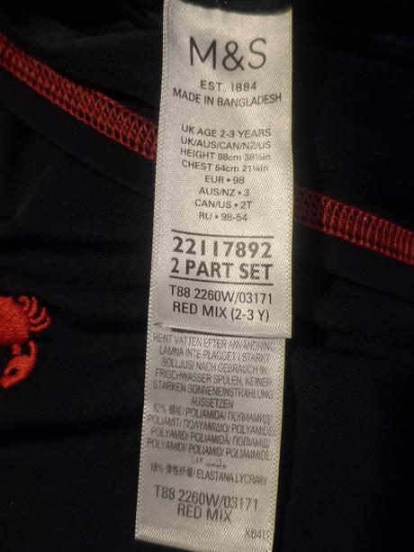 Ochranné tričko do vody marks & spencer uv 40+, marks & spencer,92