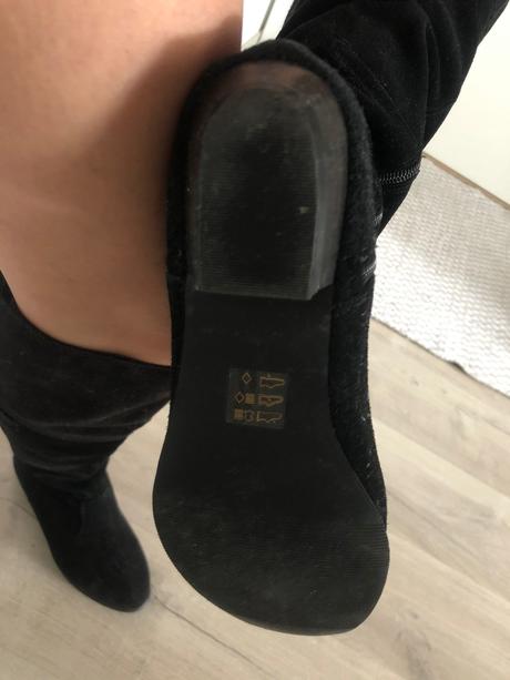 Vysoké kozene cizmy, mixer,38