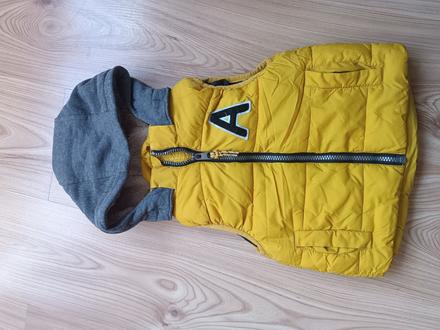 Chlapčenska prechodná vesta s odnímateľnou kapucňo, h&m,92