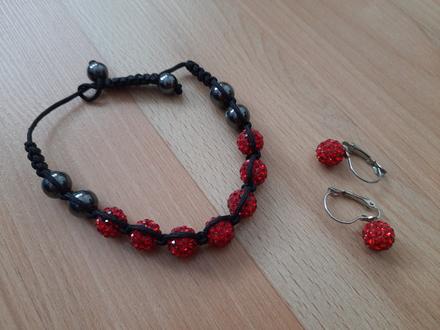 Shamballa náramok a naušnice,