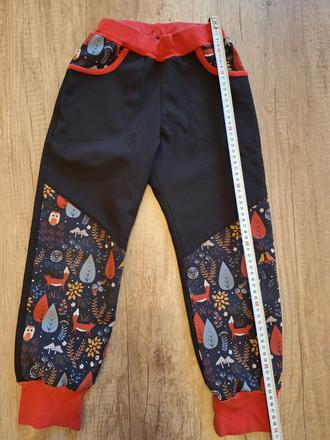 Softshelove nohavice zateplene flisom, 116