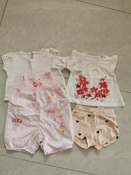 Mix oblečenia pre dievčatko v. 74, 68–80