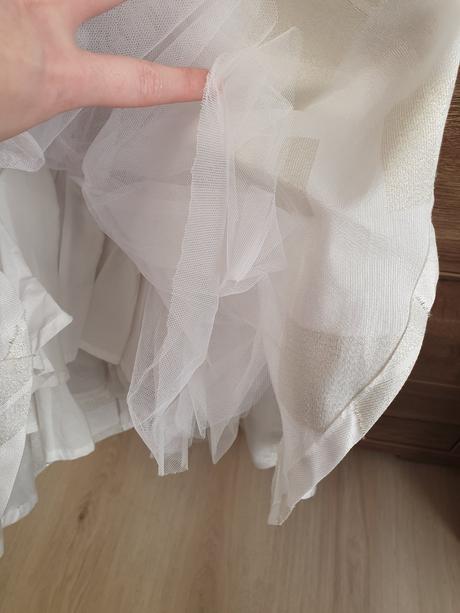 Šaty bielozlaté 116/122, 116