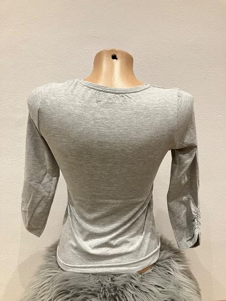 Sivé tričko s flitrami lola liza,146-152, 146 / 152