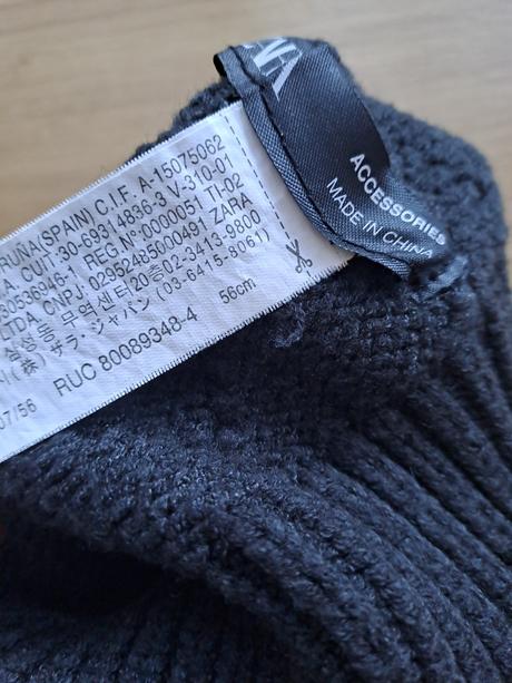 Úpletová čiapka s brmbolcom zara, zara,56