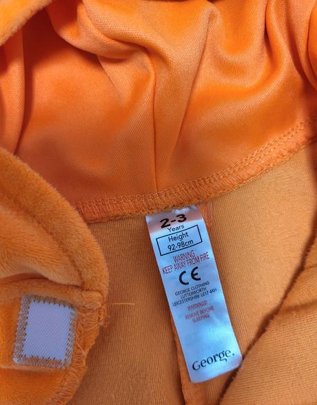 Karnevalový overal tekvica na 2-3 roky, 