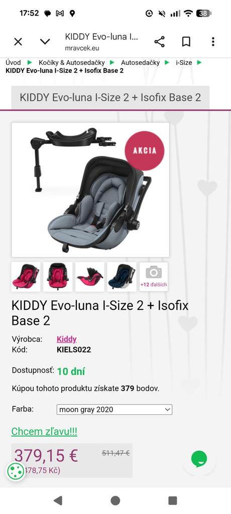 Autosedačka/vajíčko, kiddy