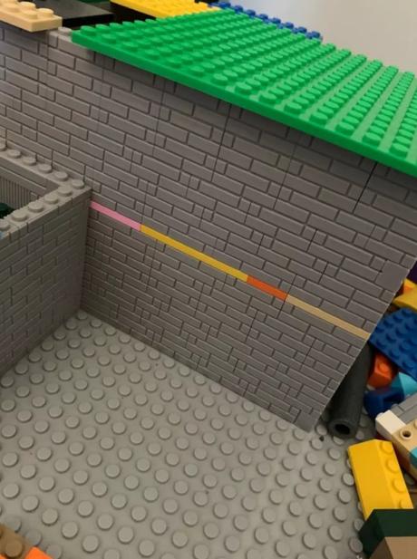 Stavebnica, kocky rôzne veľkosti na budovu,