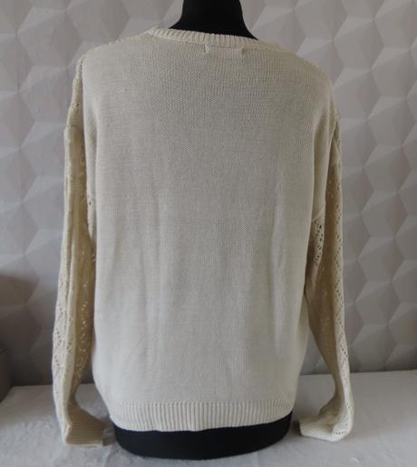 Pulover s čipkou veľ. m/l, m