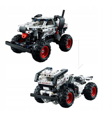 Lego technic monster jam auto a motorka (2v1),