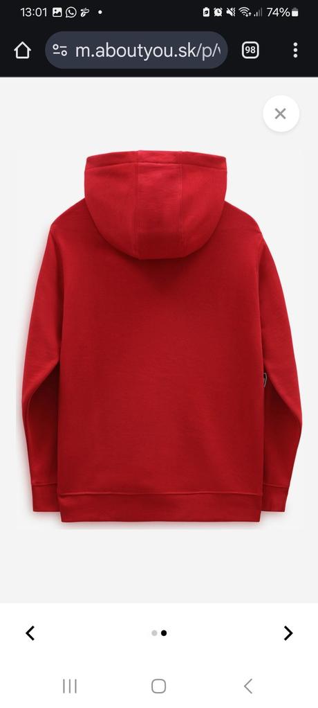 Mikina s kapucňou vans, 152