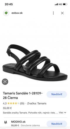 Sandále tamaris, tamaris,39