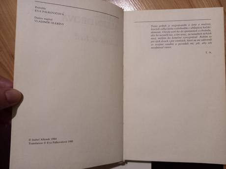 Láska a tieň isabel allendeová, 