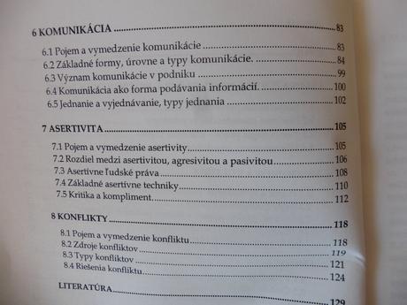 Vybrané kapitoly z manažérskej psychológie, 