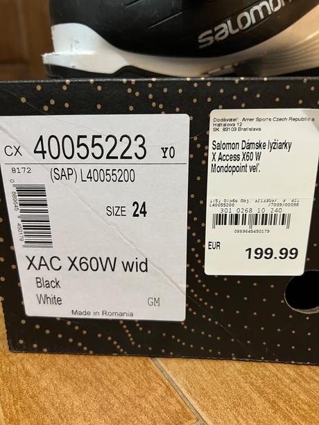 Lyziarky salomon, salomon,37