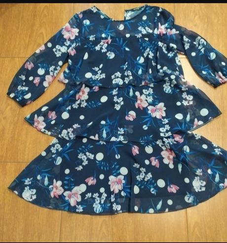 Šifonove volanikove šaty, orsay,38