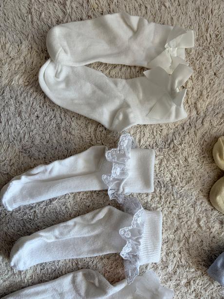 Letné ponozky s volanom/cipkou/maslou, h&m,28