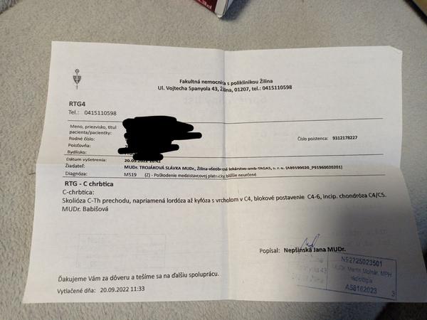 Aká dĺžka liečby ma čaká na základe výsledku z RTG?