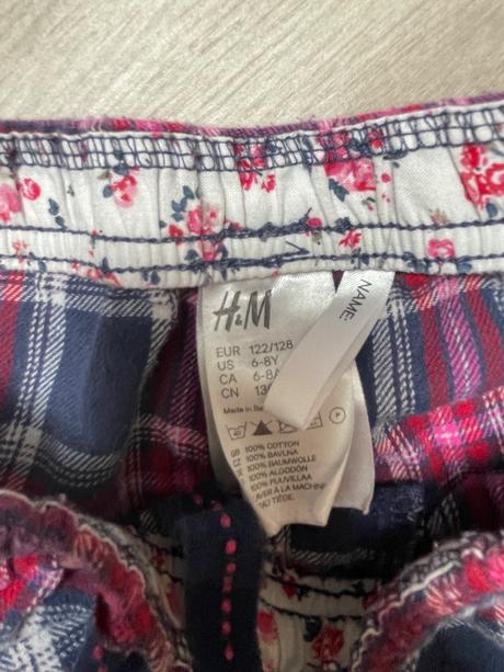 H&m pyžamové nohavice, h&m,122