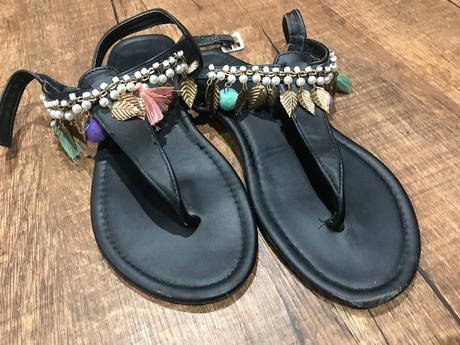 Sandále čierne, 38