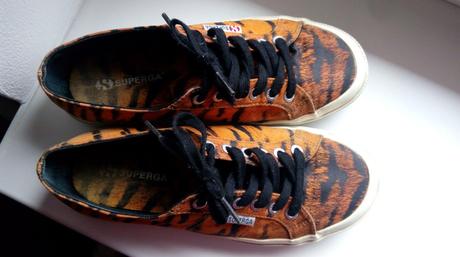 Tenisky superga, vzor tiger, 39