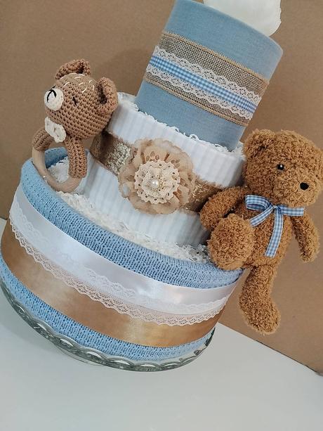 Luxusná plienková torta pre chlapčeka, 