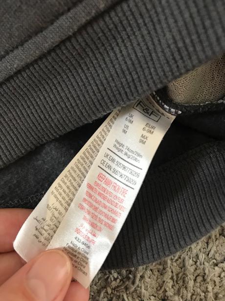 Sivá mikina macko, f&f,74