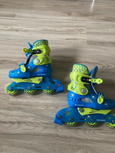 Detské kolieskové korčule worker trigo skate led, 26