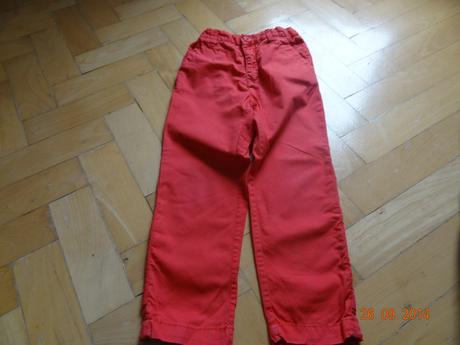 Tenke cervene nohavice h&m, h&m,104