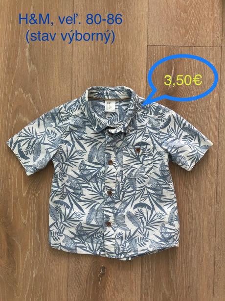 Košeľa krátky rukáv veľ. 86, 86