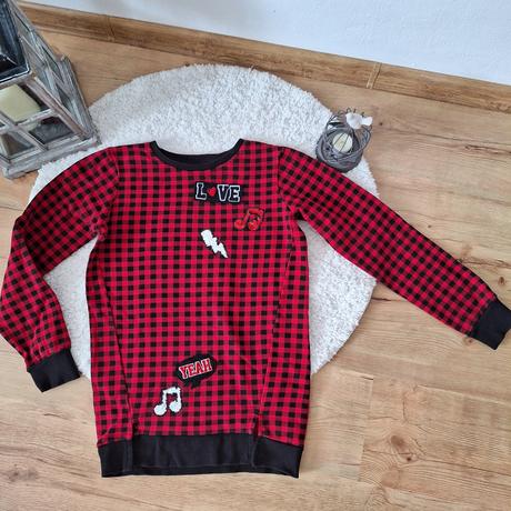 Predĺžená mikinka, 164