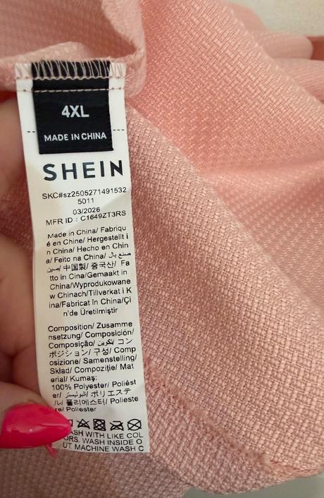 Ružový elegantný kabátik perličkové gombíky, 4xl