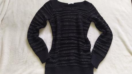 Pulover so striebornou nitou, m