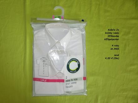 Biela blúzka 2x, marks & spencer,104